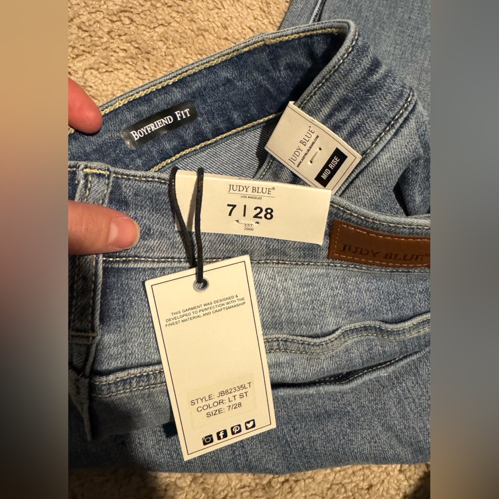 Judy Blue Light Blue Boyfriend Jeans